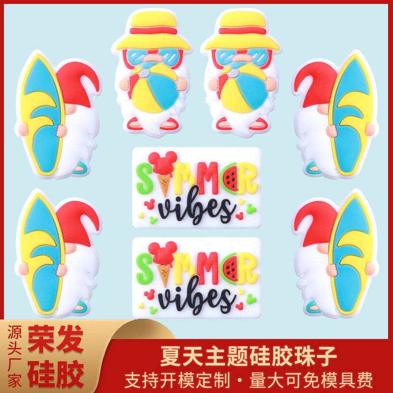 Wholesale 20pcs/pack Summer theme silicone beads DIY beading